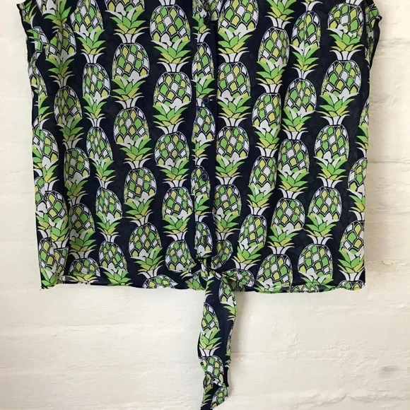 Banana Republic Pineapple Sleeveless Top XSmall - Picture 3 of 4